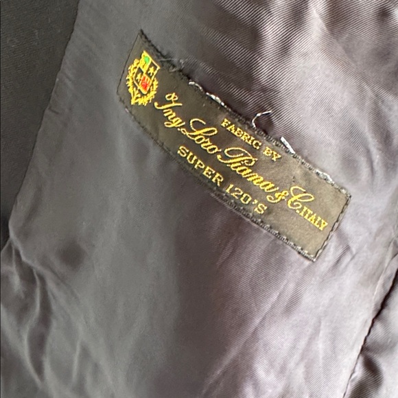 Loro Piana Brooks Brother Blazer Women’s Medium / Large Size 20 Black - Picture 10 of 15